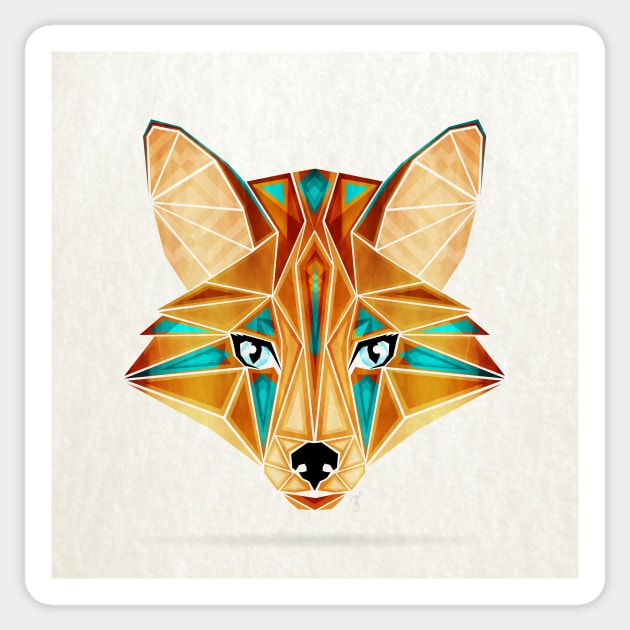 Blue fox Sticker by Manoou